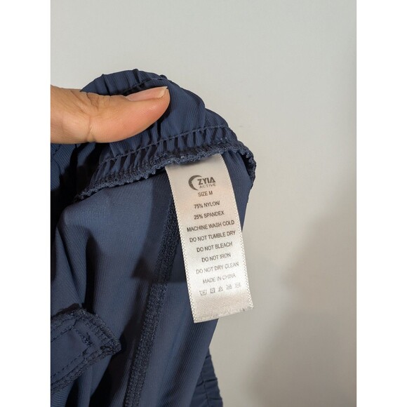 Zyia Women Navy Pull On Athletic Joggers Pants Sz M Outdoor Gorpcore Lightweight - Picture 8 of 9